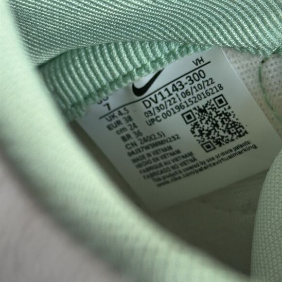 Nike Dunk High Green White Women’s Sneakers Size 7 Streetwear Casual Shoes - Picture 6 of 7